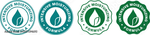 Intensive Moisturizing Logo Template Illustration Vector Design