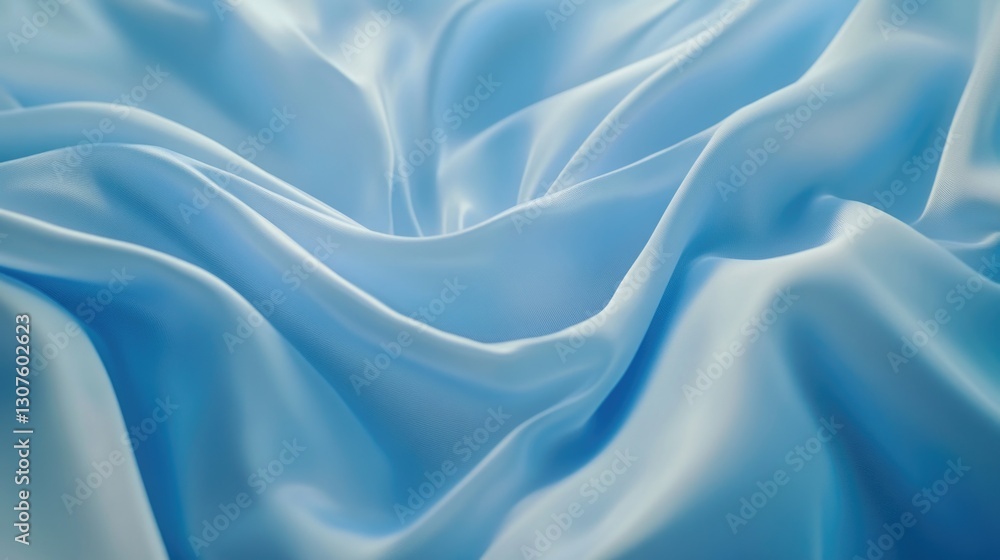 Fototapeta premium Blue Fabric Close Up