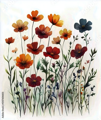 Vibrant Floral Arrangement Showcasing Colorful Flowers in a Natural Setting