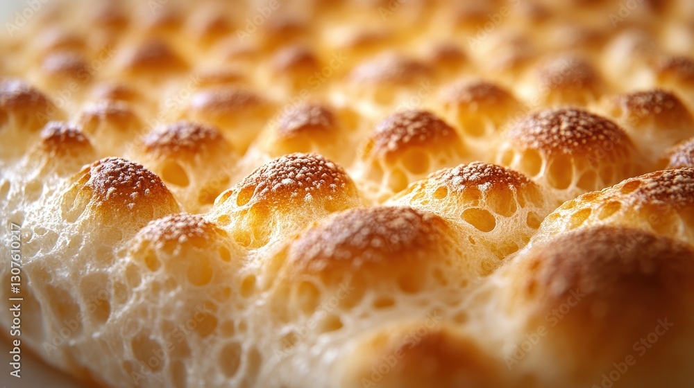 Close Up of Baked Bread with Golden Texture Close Up of Baked Bread with Golden Texture