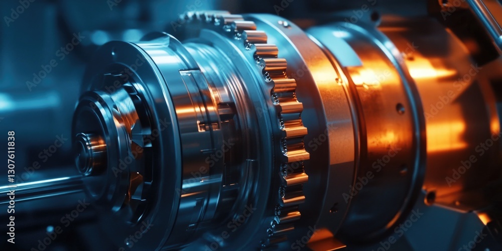 Fototapeta premium Machine Gears Close Up