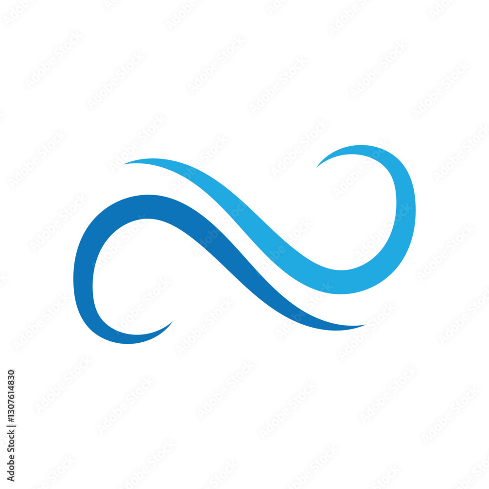 Water wave vector illustration logo Water wave vector illustration logo