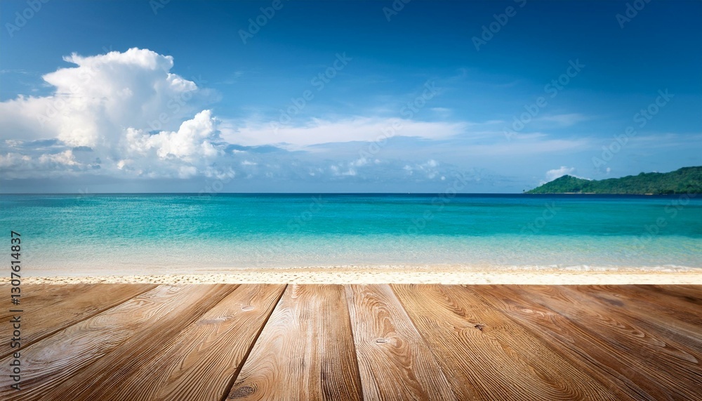 Fototapeta premium table on the beach