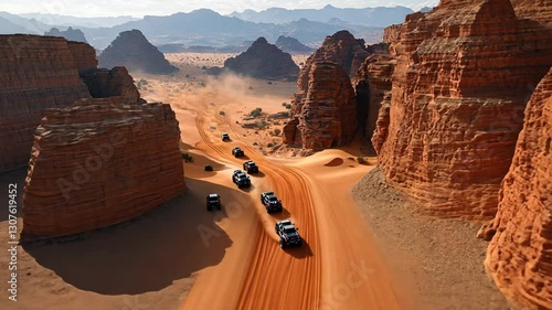 Desert Adventure: Off-Road Expedition Through Majestic Arabian Canyon