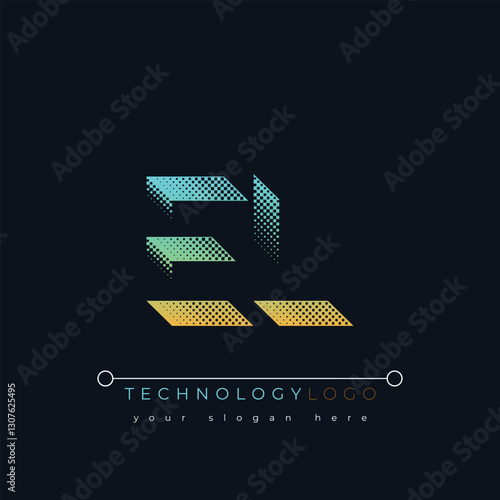 E and L logo design. EL abstract technology logo. This logo design is the process of creating a visual symbol that represents a brand, company, or individual.