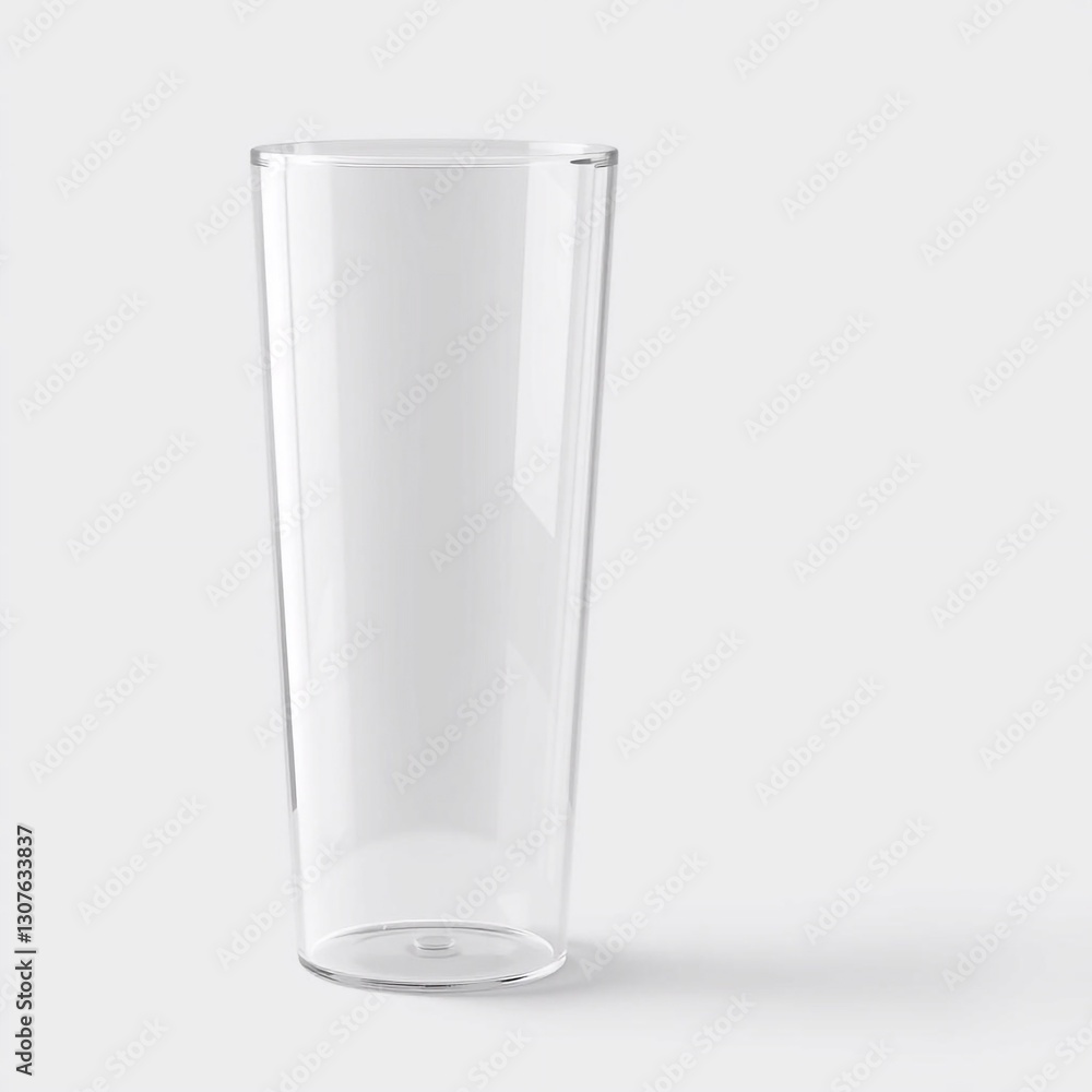 empty glass isolated on white empty glass isolated on white