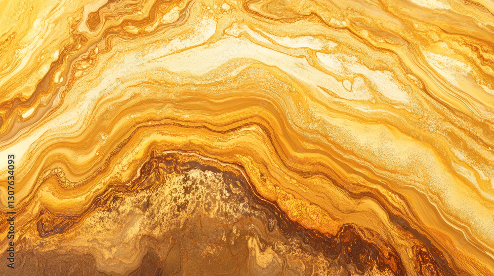 Abstract golden marble texture with fluid organic swirls and earthy tones Abstract golden marble texture with fluid organic swirls and earthy tones