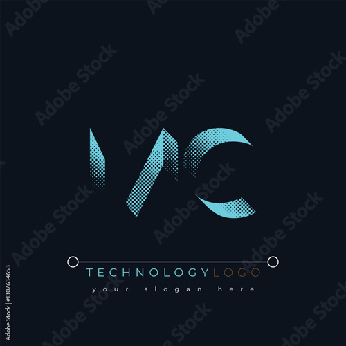 M and C logo design. MC abstract technology logo. This logo design is the process of creating a visual symbol that represents a brand, company, or individual.