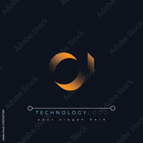 O and I logo design. OI abstract technology logo. This logo design is the process of creating a visual symbol that represents a brand, company, or individual.