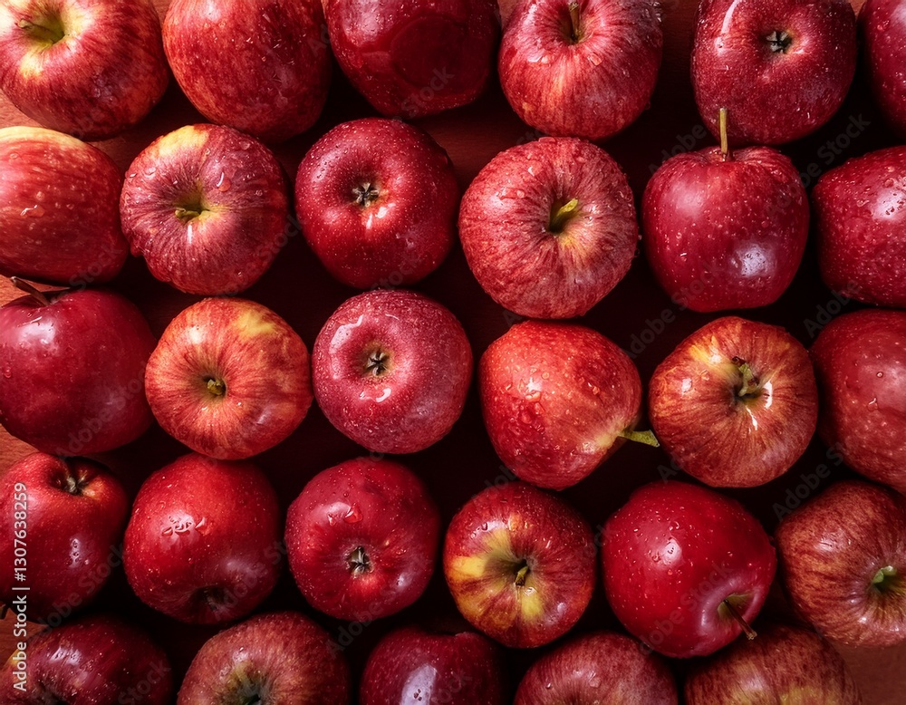 Fotografía profesional, de varias manzanas rojas, realizando un fondo de pantalla de un patron de manzanas perfectamente alineadas, realista, 4k Fotografía profesional, de varias manzanas rojas, realizando un fondo de pantalla de un patron de manzanas perfectamente alineadas, realista, 4k