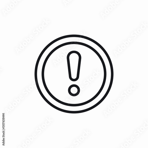 error caution icon sign vector photo