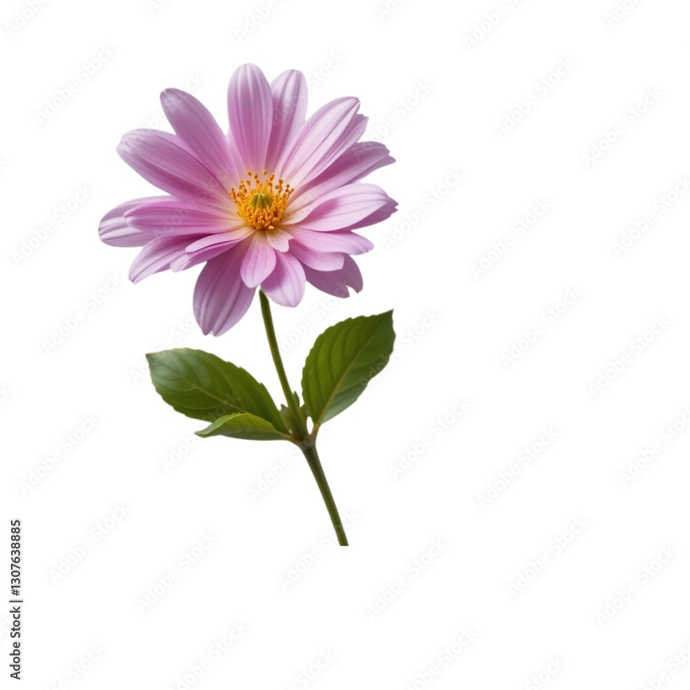 Close-up of a single, light pink dahlia flower Close-up of a single, light pink dahlia flower