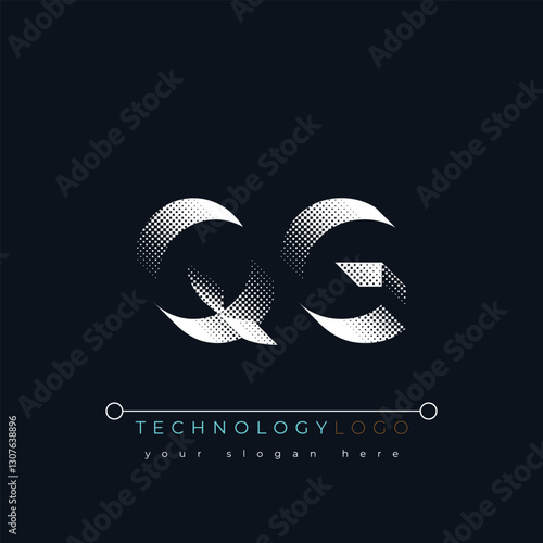 Q and G logo design. QG abstract technology logo. This logo design is the process of creating a visual symbol that represents a brand, company, or individual.