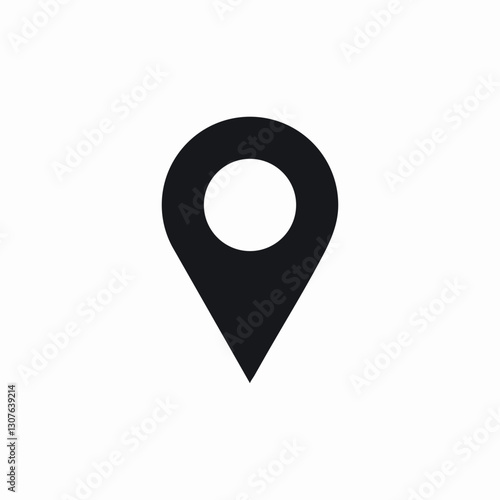 location pin icon sign vector