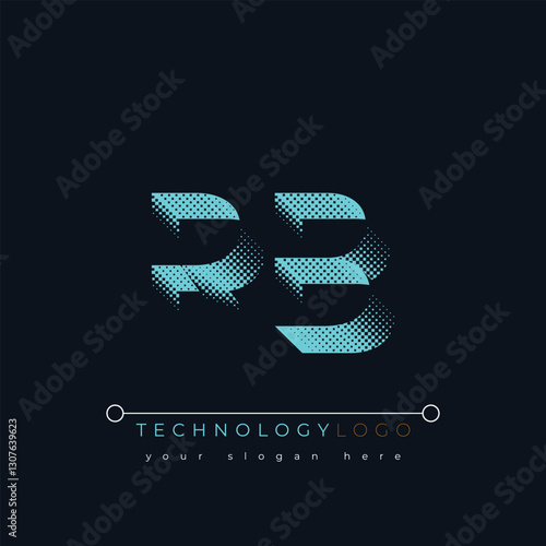 R and B logo design. RB abstract technology logo. This logo design is the process of creating a visual symbol that represents a brand, company, or individual.
