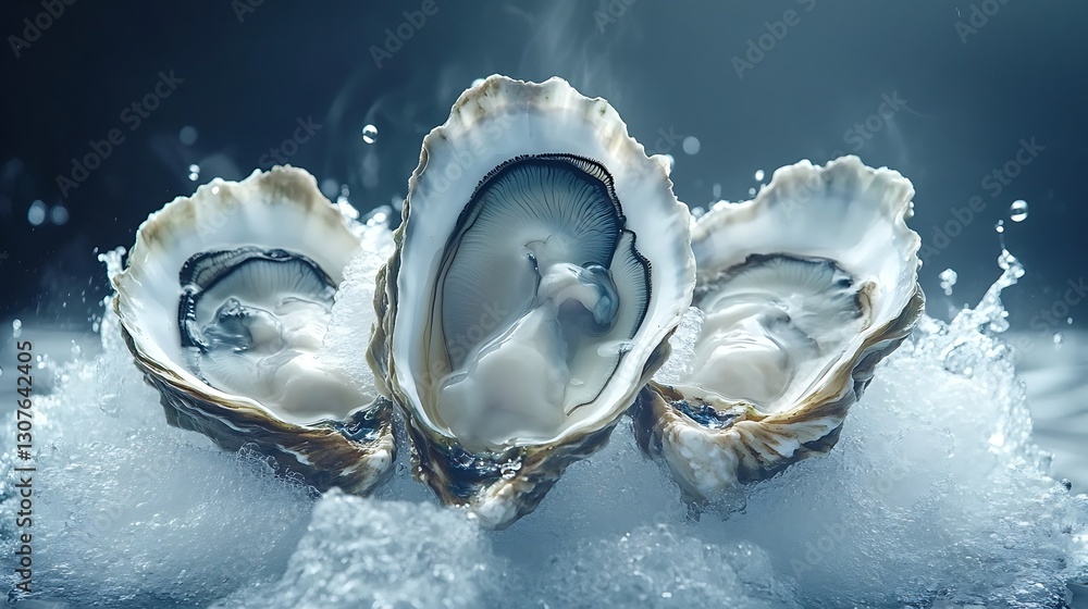 Fresh Oysters on Ice Fresh Oysters on Ice