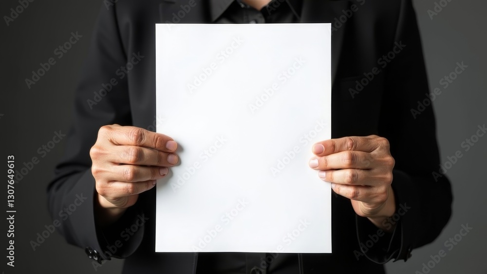 hands holding a white sheet of paper with text in front of them hands holding a white sheet of paper with text in front of them