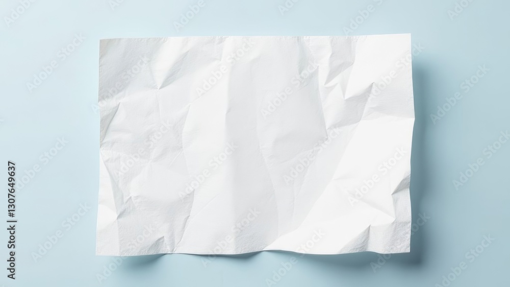 large white crumpled sheet on a light background large white crumpled sheet on a light background