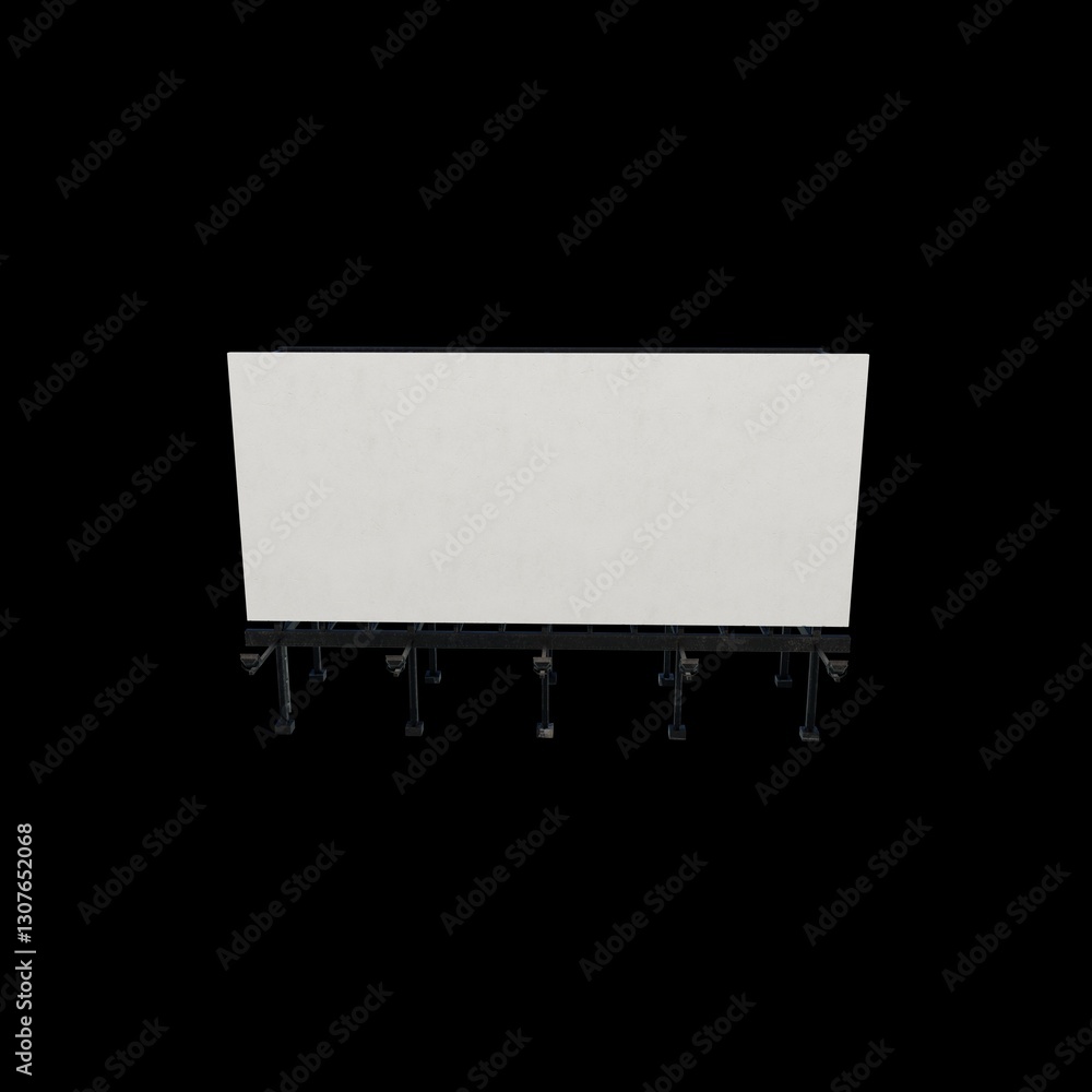 Fototapeta premium 3D Rooftop Billboard