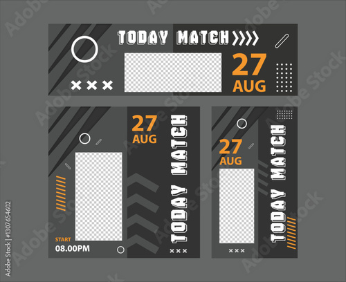 Today Match Flyer Template - Modern Sports Event Poster Design
