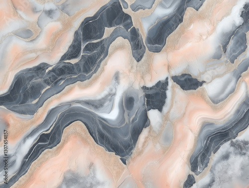 Marbled gradient, Abstract Natural Stone Texture with Soft Pastel and Bold Tones
