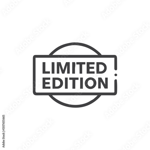 "Limited Edition" Premium Label Icon for Exclusive Product Listings, Collection Launches, Special Releases and Luxury Marketing