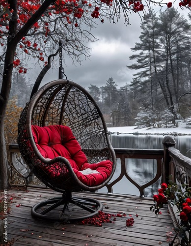 bench in the snow