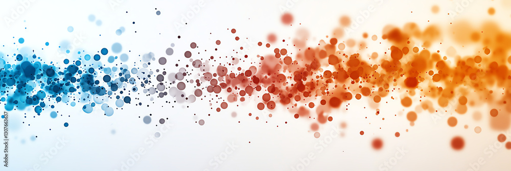 Abstract spectrum color background with vibrant dots in blue, gray, and orange hues, creating dynamic visual effect Abstract spectrum color background with vibrant dots in blue, gray, and orange hues, creating dynamic visual effect