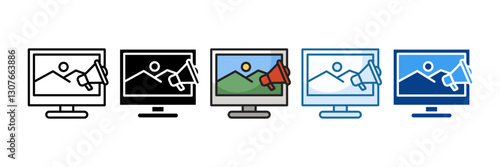 Loose Spot Icon Set Multiple Style Collection