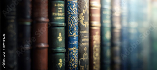 Foto Old books close-up