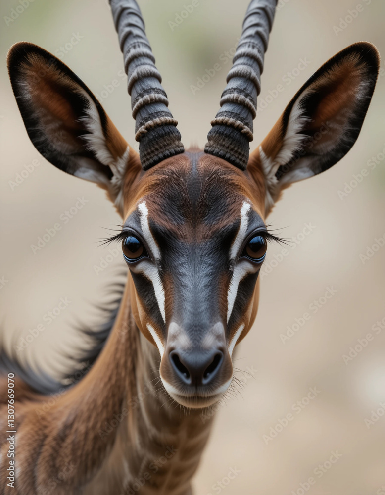 Fototapeta premium Mysterious Majesty: The Elegant and Elusive Okapi