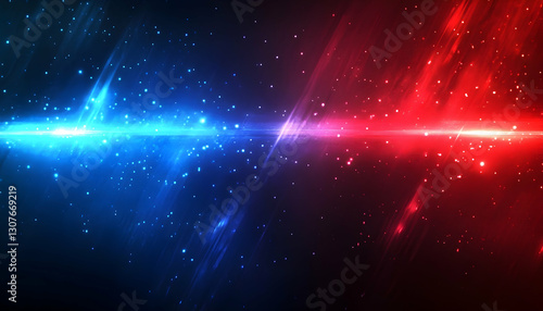 Red and blue police lights background image