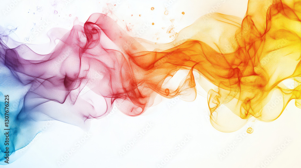 Multicolored Abstract Swirling Design Elements Multicolored Abstract Swirling Design Elements