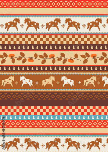 Wallpaper Mural Lunar New Year  Men_Women_kid_fair isle knit pattern Torontodigital.ca
