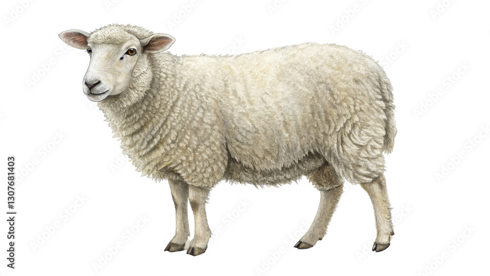 Watercolor Sheep Illustration, Isolated on Transparent Background, Farm Animal, wool, livestock, sheep, animal, illustration Watercolor Sheep Illustration, Isolated on Transparent Background, Farm Animal, wool, livestock, sheep, animal, illustration