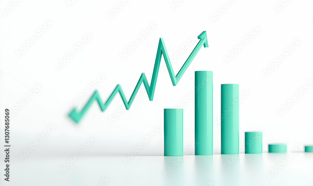 Green Graphical Representation of Rising Business Growth Metrics Green Graphical Representation of Rising Business Growth Metrics