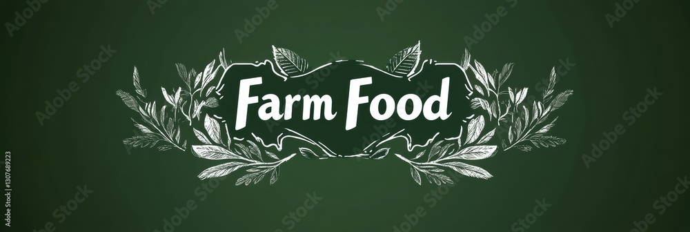 Fototapeta premium Creative graphic layout design for farm food advertising campaign promotion
