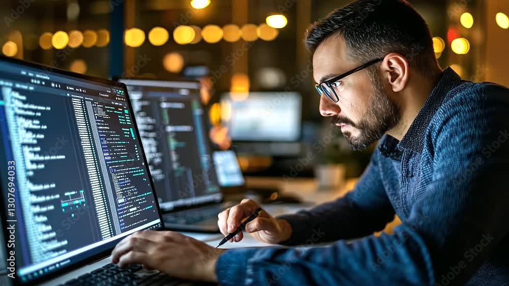 Expert analyzes data with machine learning to drive digital transformation insights. Expert analyzes data with machine learning to drive digital transformation insights.