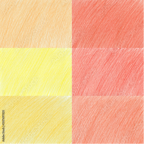 Obraz na płótnie Set of colored pencil shadings. w salonie