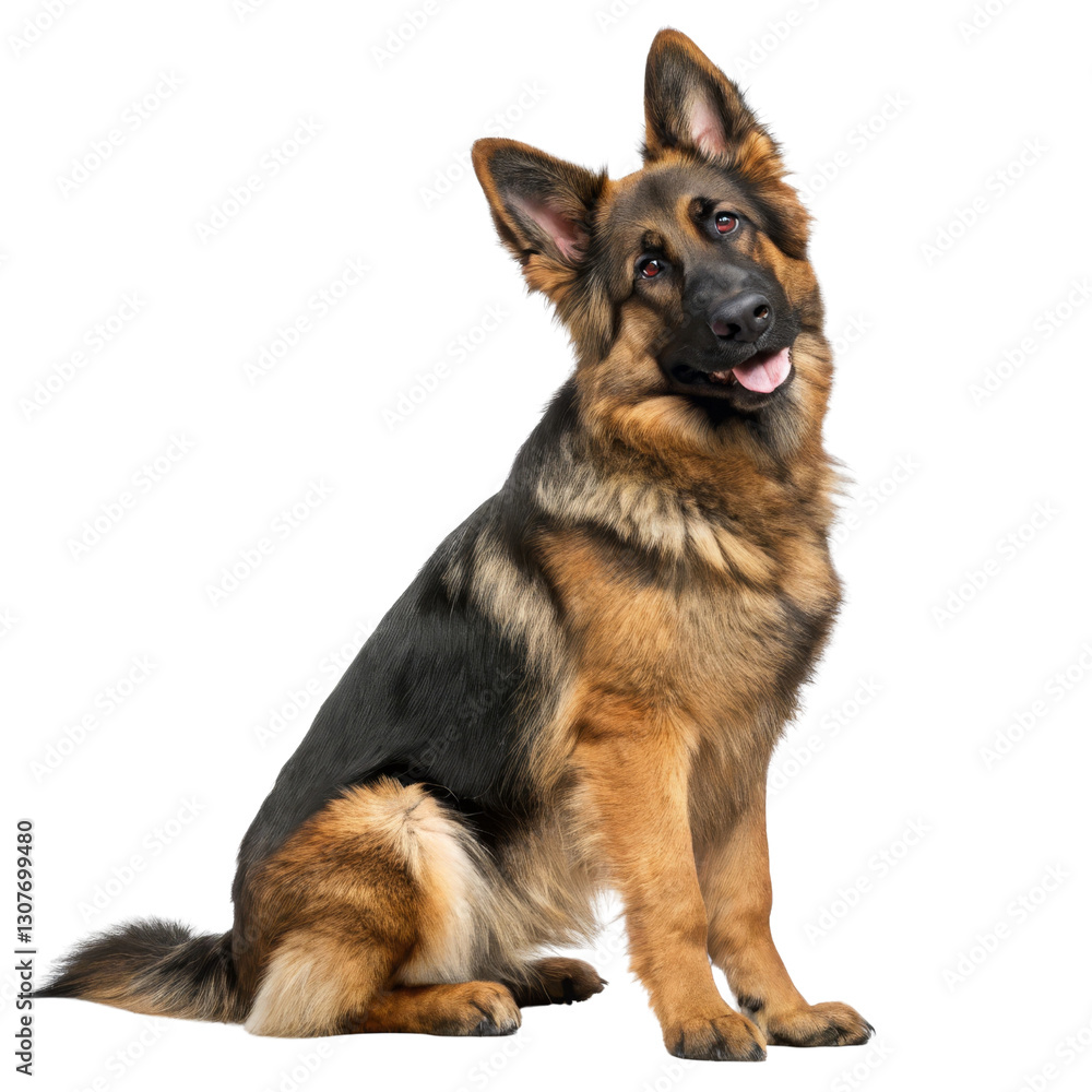 German Shepherd Dog Sitting, Full Body, Isolated on Transparent Background, Pet, Canine, Dog breed, German Shepherd, PNG German Shepherd Dog Sitting, Full Body, Isolated on Transparent Background, Pet, Canine, Dog breed, German Shepherd, PNG