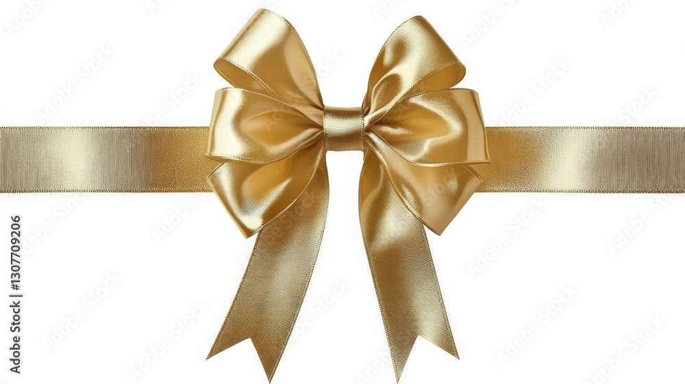 Golden ribbon bow Golden ribbon bow