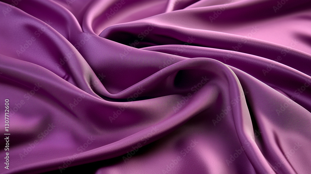 Fototapeta premium Close-Up of Elegant Pink Satin Fabric with Soft Folds and Texture