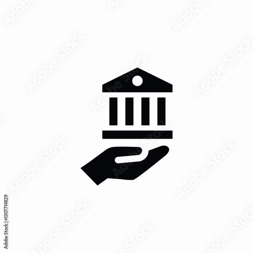 finances bank icon sign vector