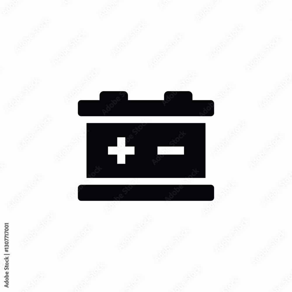 vehicle car battery icon sign vector vehicle car battery icon sign vector