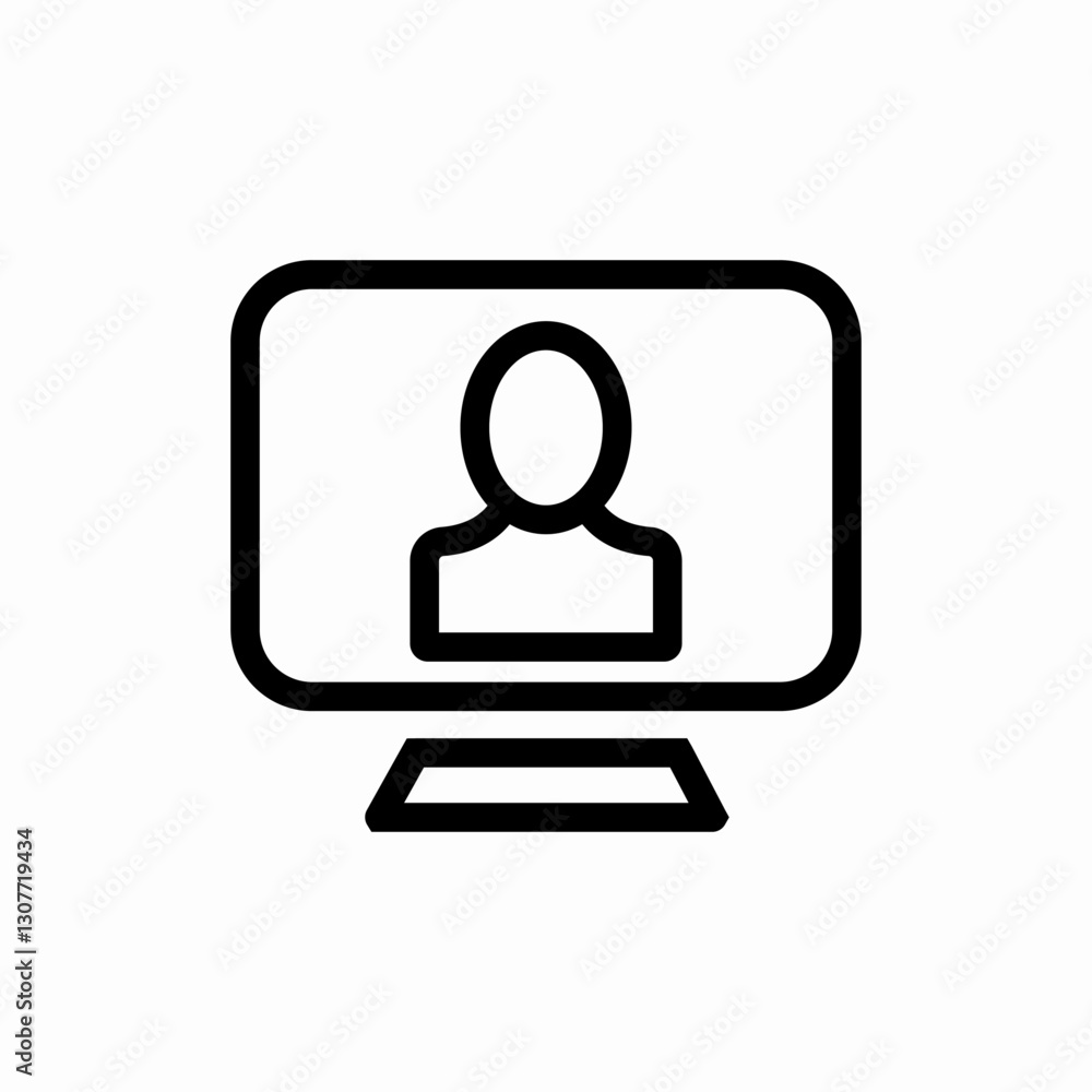 User profile account icon vector sign User profile account icon vector sign