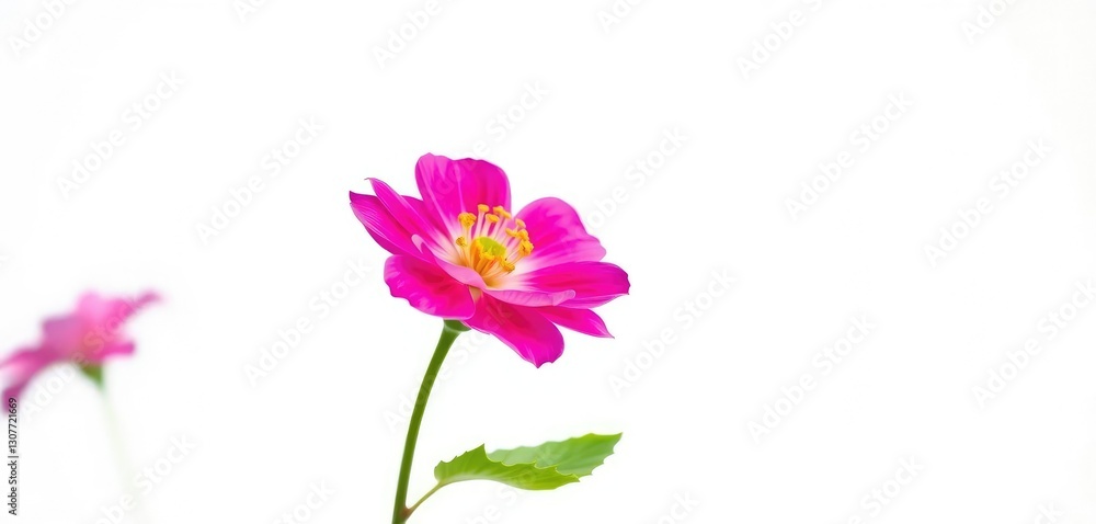 A single, vibrant bloom isolated against a pure white backdrop, photography, botanical A single, vibrant bloom isolated against a pure white backdrop, photography, botanical