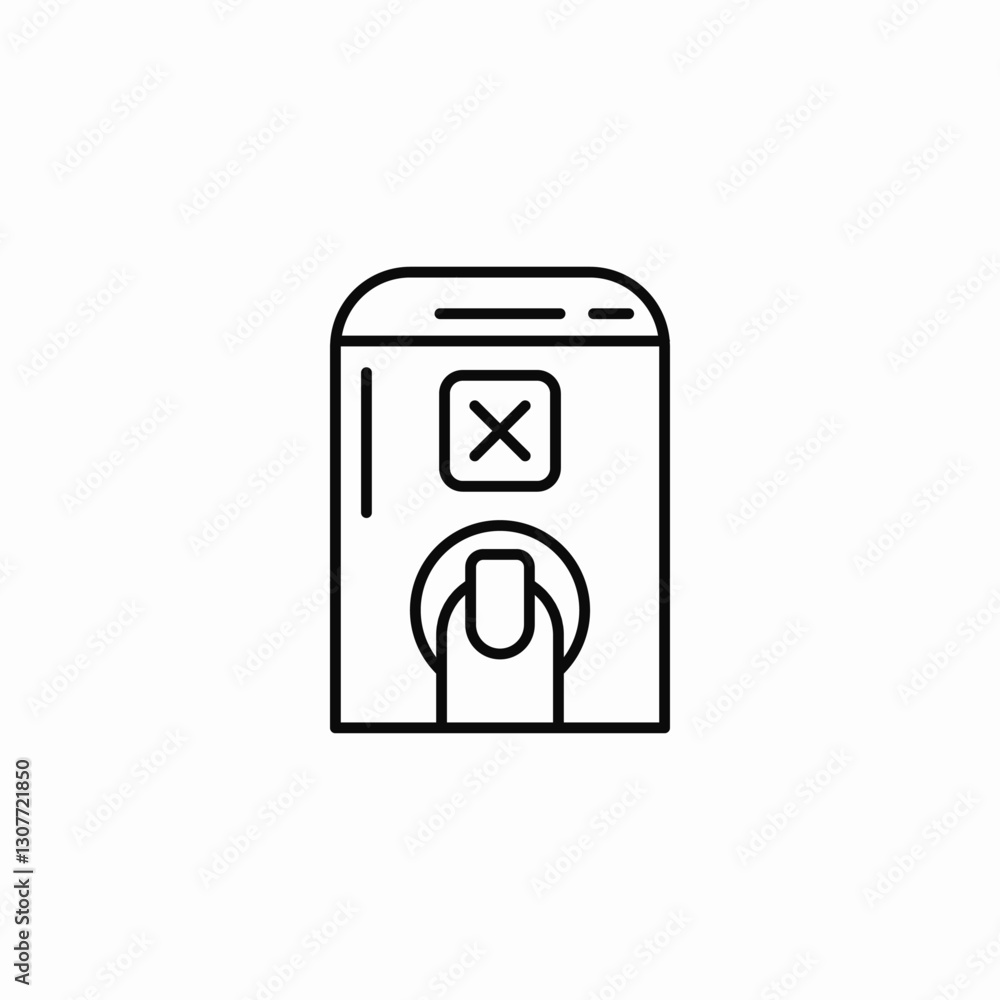 device finger tap remove icon sign vector device finger tap remove icon sign vector