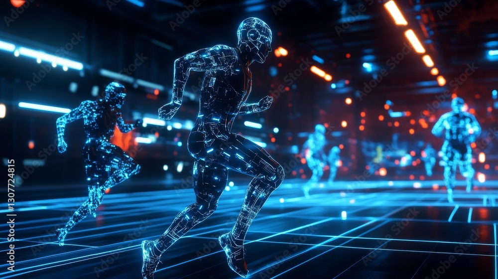 Futuristic tech in sports uses many angles to track and aid an athlete's performance. Futuristic tech in sports uses many angles to track and aid an athlete's performance.