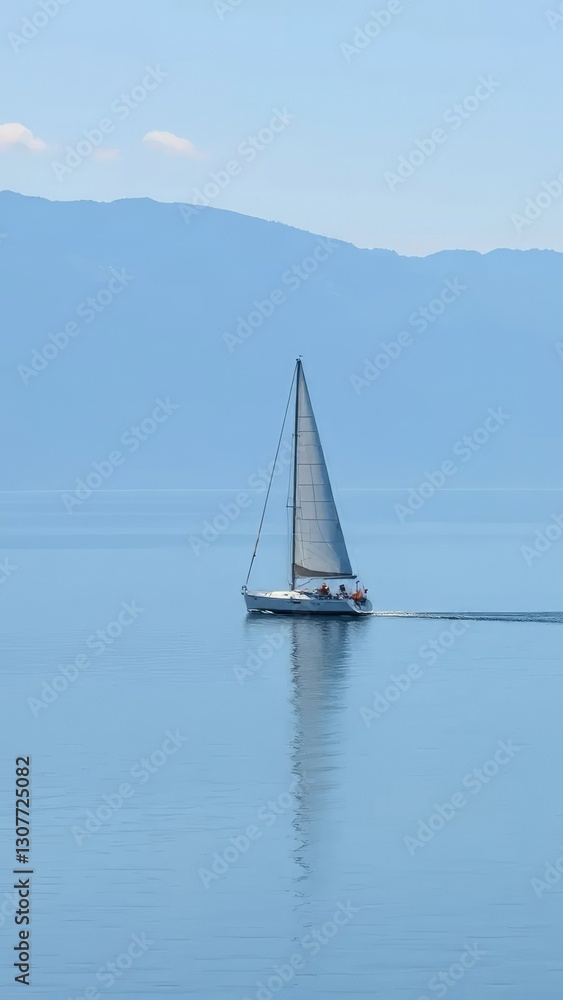 A sailboat gliding across the surface of Lake Maggiore, serenity, lake maggiore, boat on lake A sailboat gliding across the surface of Lake Maggiore, serenity, lake maggiore, boat on lake