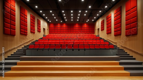 Scholarly exploration of acoustical architecture featuring sound absorbing panels reverberation control elements and spatial tuning for auditoriums and performance spaces